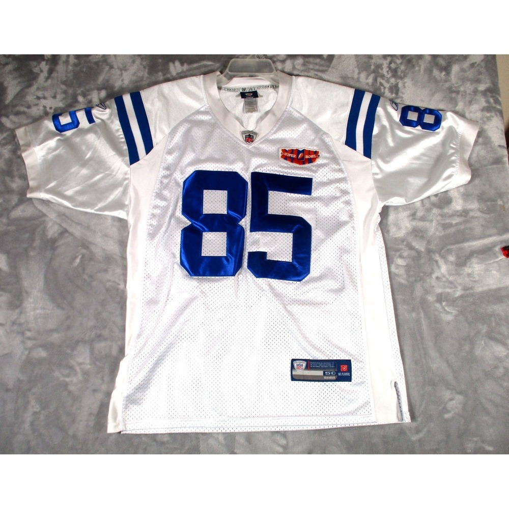 Vtg Pierre Garcon Indy Colts Reebok On Field NFL Super Bowl Jersey #85 Size 50